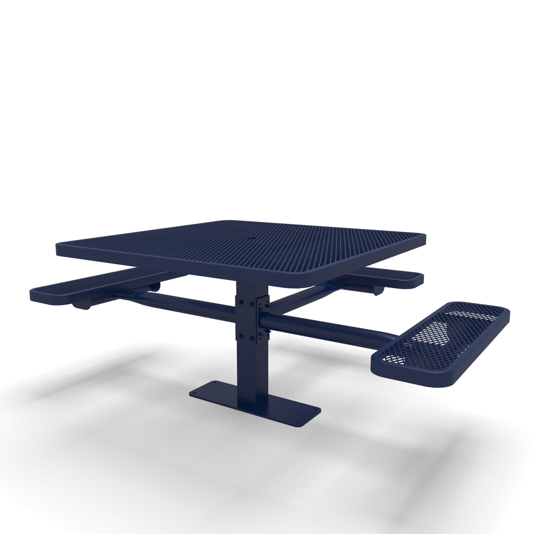 Mounted Signature Square Pedestal Diamond ADA Table