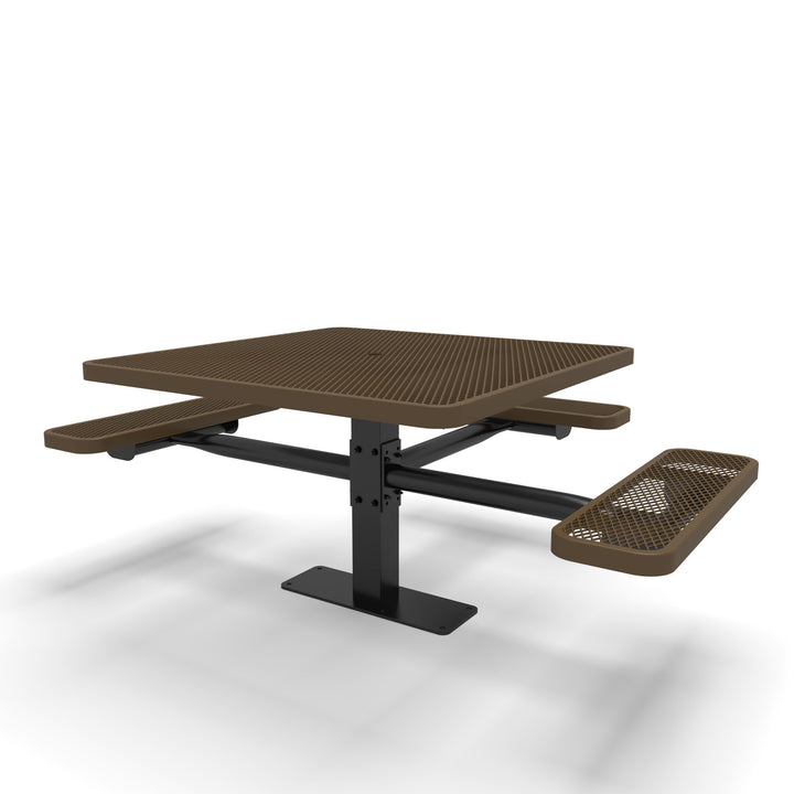 Mounted Signature Square Pedestal Diamond ADA Table