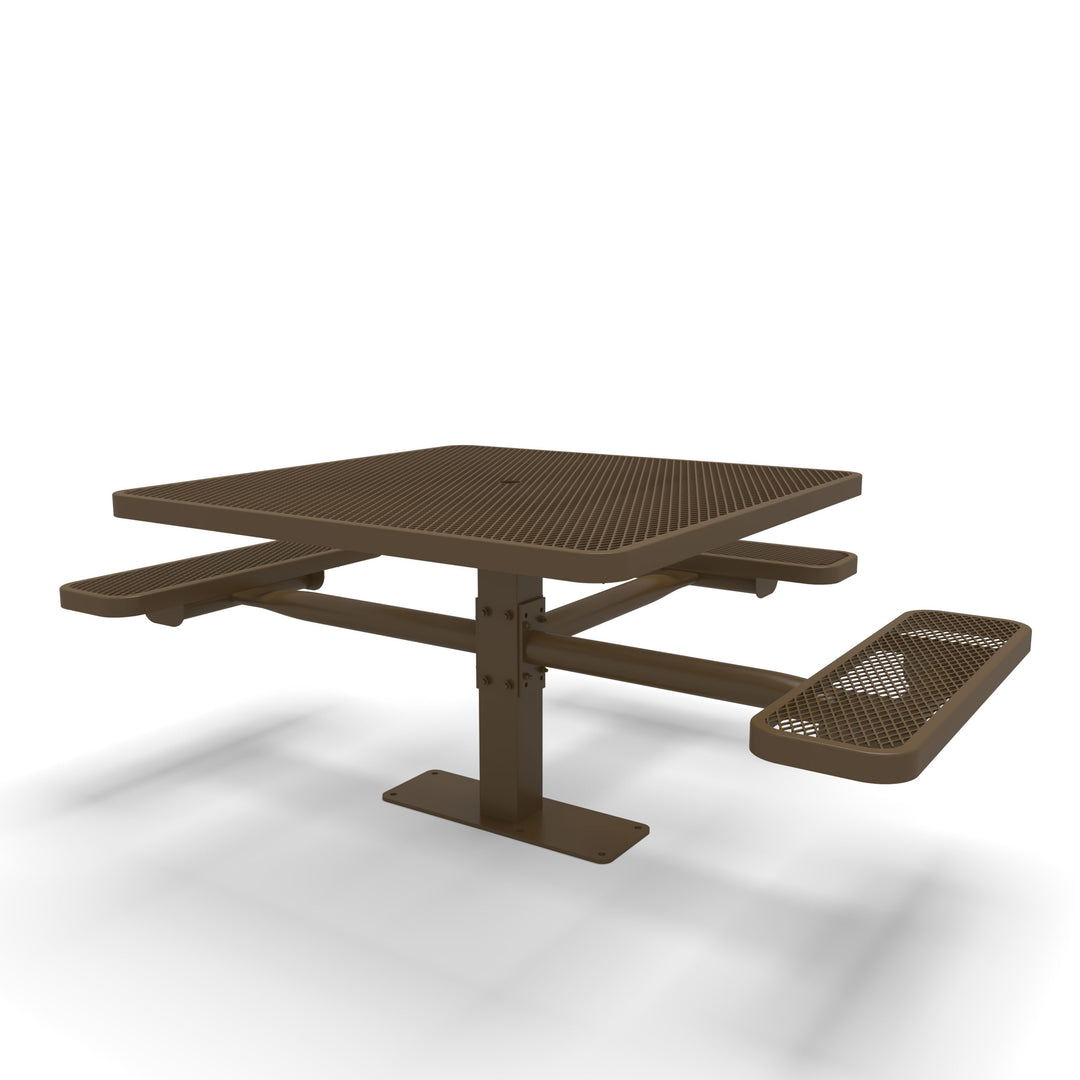 Mounted Signature Square Pedestal Diamond ADA Table