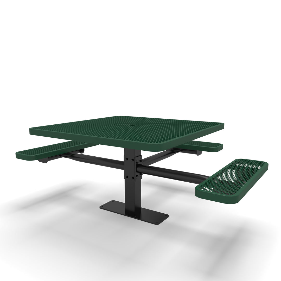 Mounted Signature Square Pedestal Diamond ADA Table
