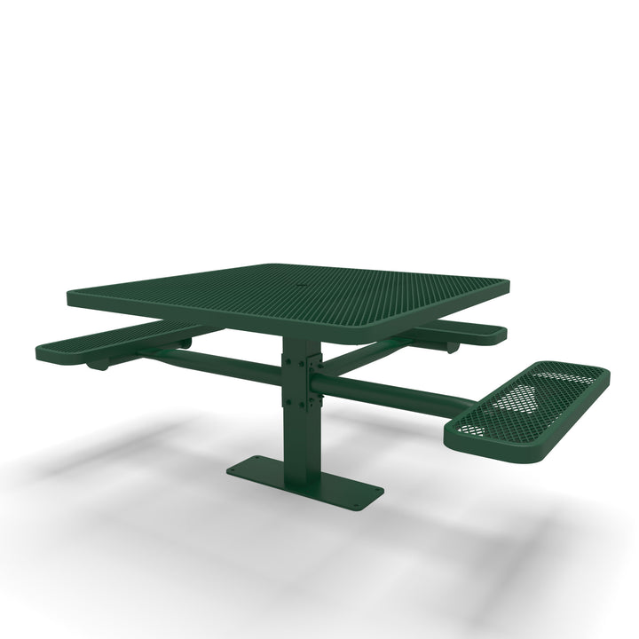 Mounted Signature Square Pedestal Diamond ADA Table