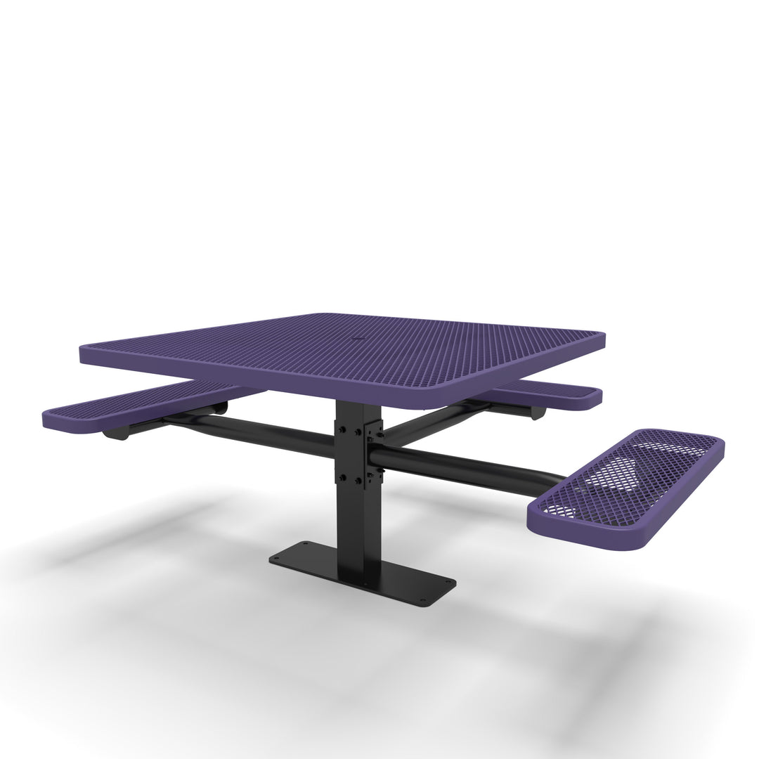 Mounted Signature Square Pedestal Diamond ADA Table