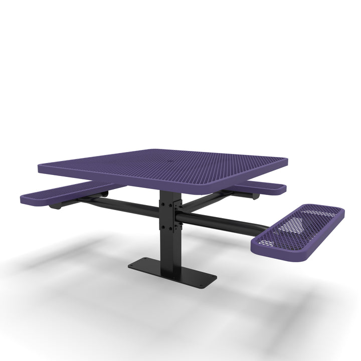 Mounted Signature Square Pedestal Diamond ADA Table