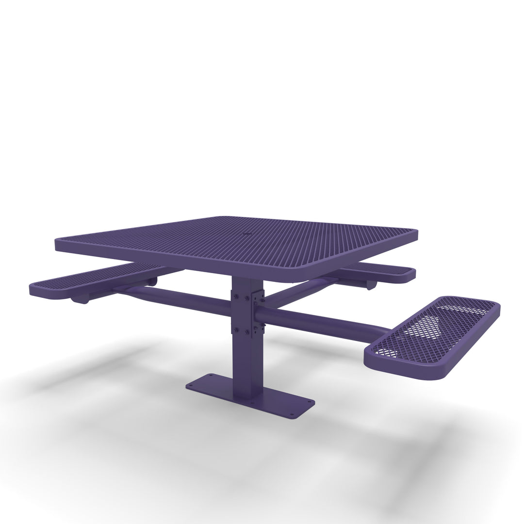 Mounted Signature Square Pedestal Diamond ADA Table