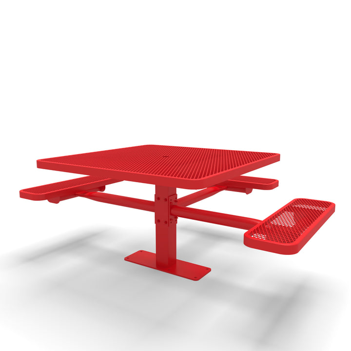 Mounted Signature Square Pedestal Diamond ADA Table