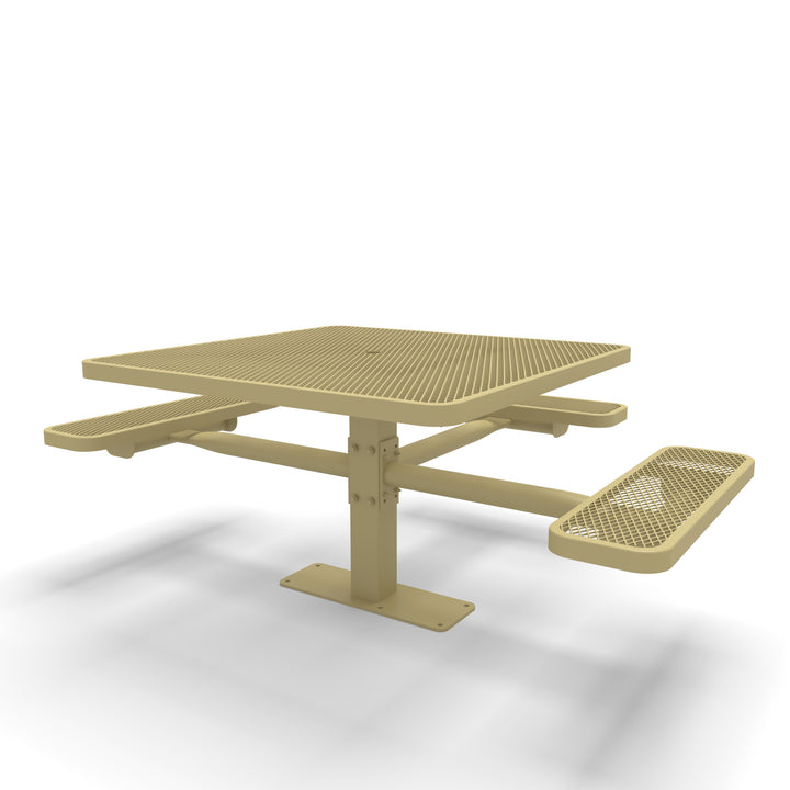 Mounted Signature Square Pedestal Diamond ADA Table