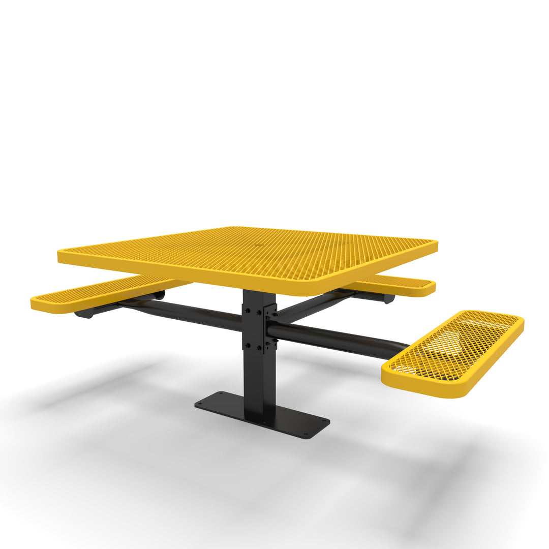 Mounted Signature Square Pedestal Diamond ADA Table