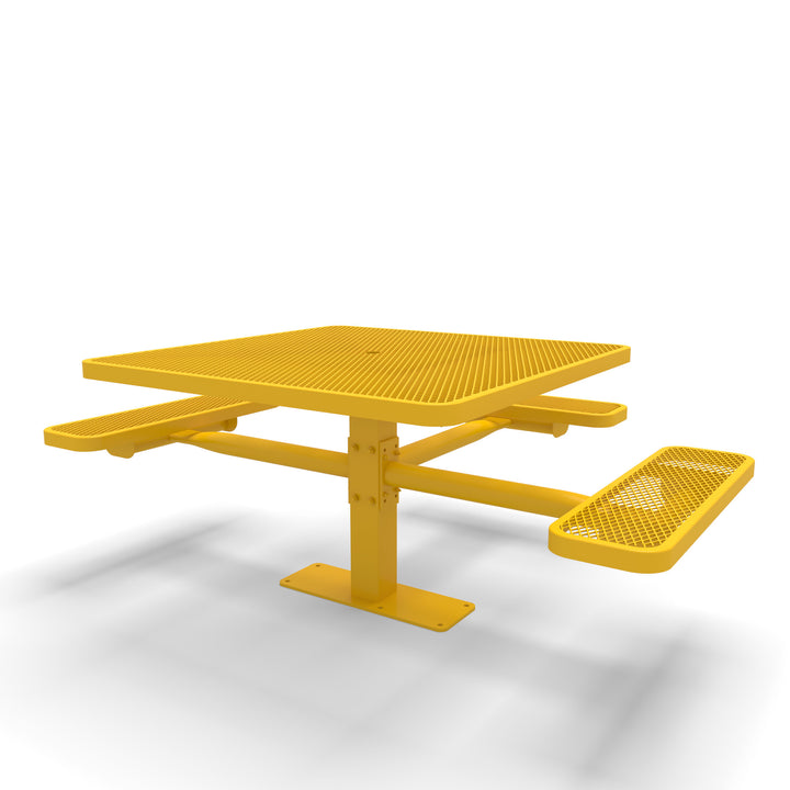 Mounted Signature Square Pedestal Diamond ADA Table