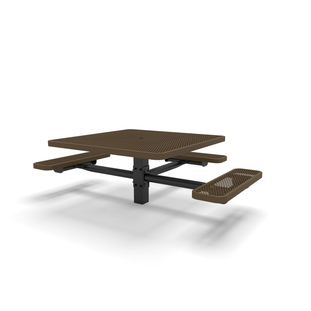 Signature Square Pedestal Diamond ADA Picnic Table