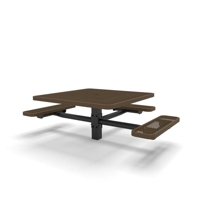 Signature Square Pedestal Diamond ADA Picnic Table