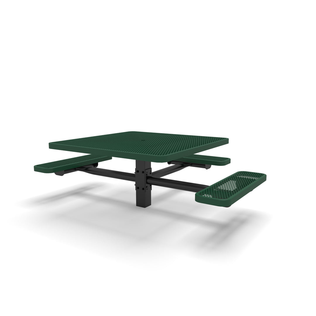 Signature Square Pedestal Diamond ADA Picnic Table