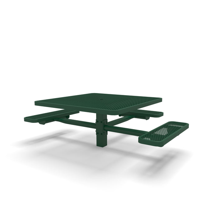Signature Square Pedestal Diamond ADA Picnic Table