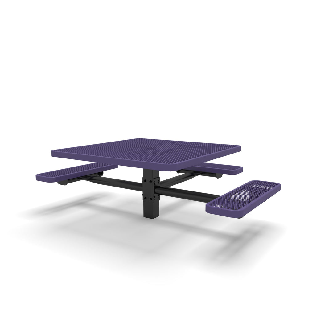 Signature Square Pedestal Diamond ADA Picnic Table