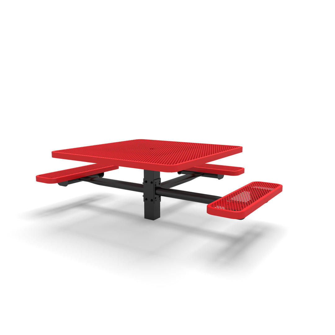 Signature Square Pedestal Diamond ADA Picnic Table