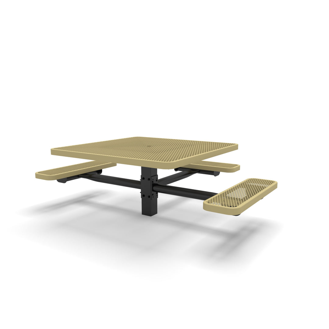 Signature Square Pedestal Diamond ADA Picnic Table