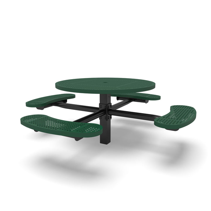 Inground Signature Round Perforated Table