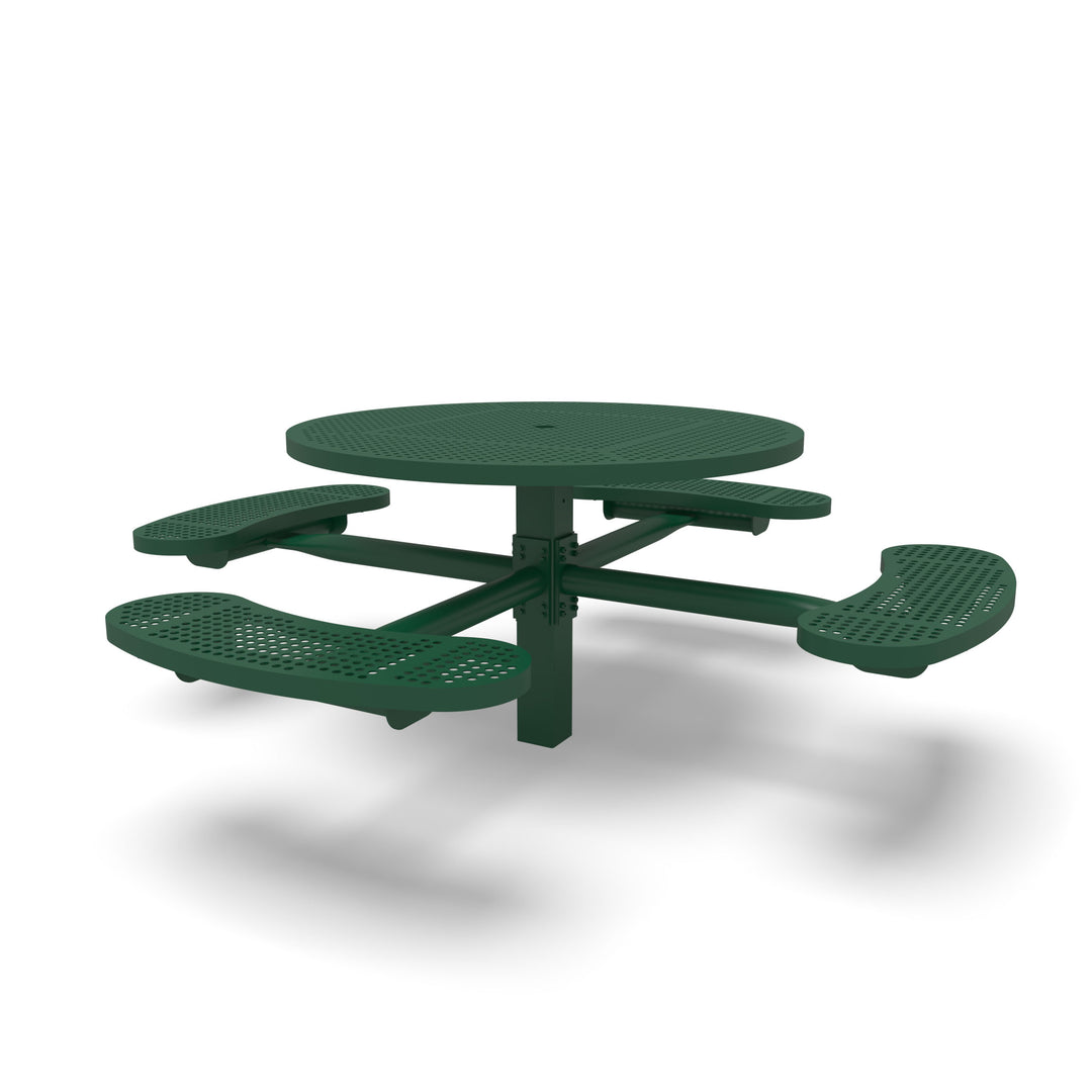Inground Signature Round Perforated Table