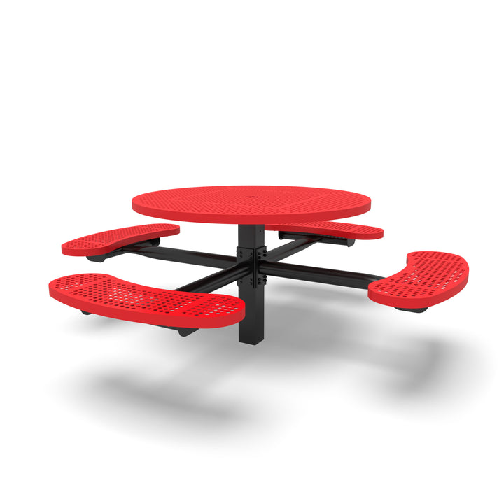 Inground Signature Round Perforated Table