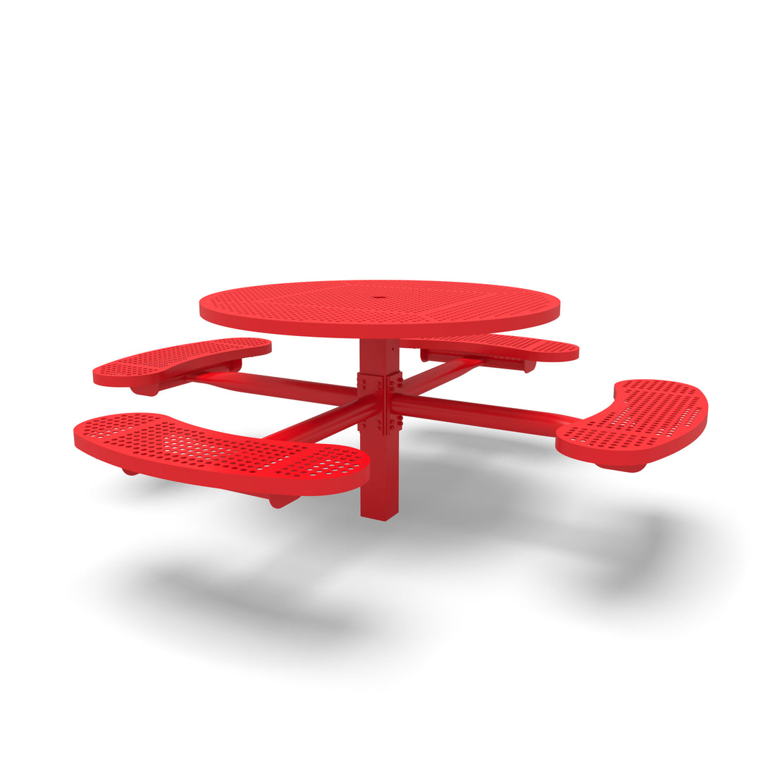 Inground Signature Round Perforated Table