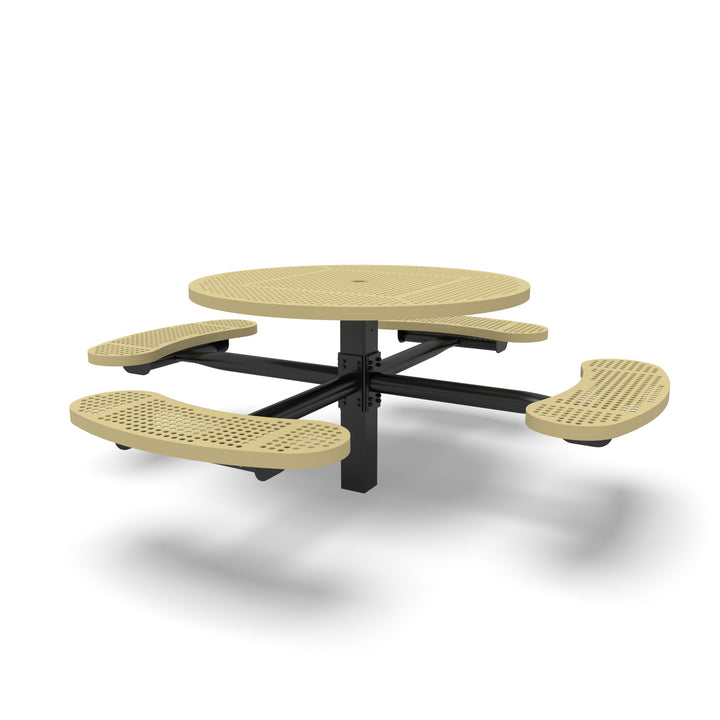 Inground Signature Round Perforated Table