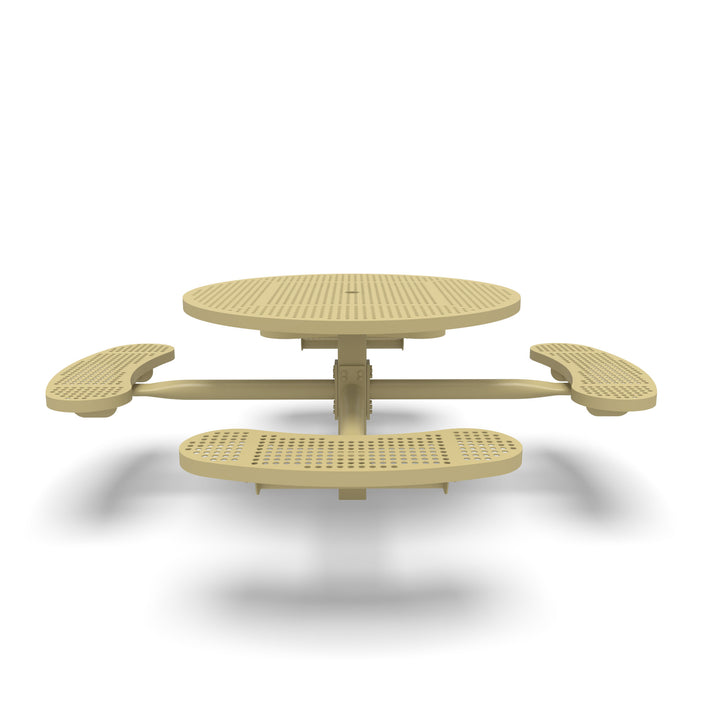 Inground Signature Round Perforated Table