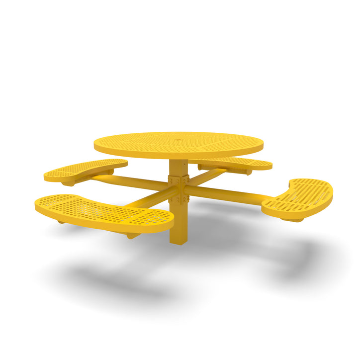 Inground Signature Round Perforated Table