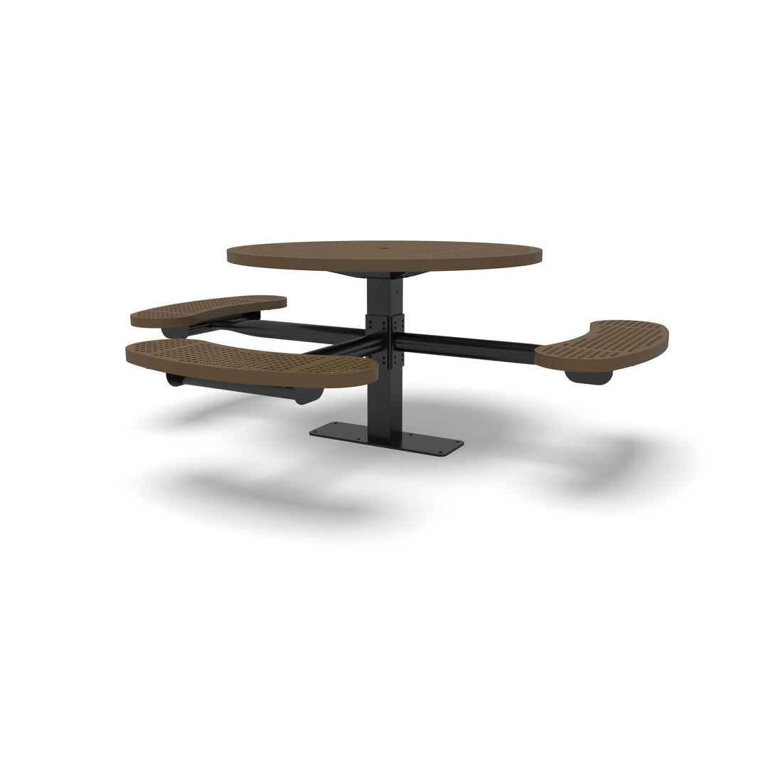 Mounted Signature Round Perforated ADA Table