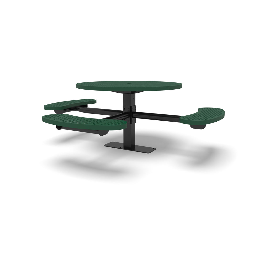 Mounted Signature Round Perforated ADA Table