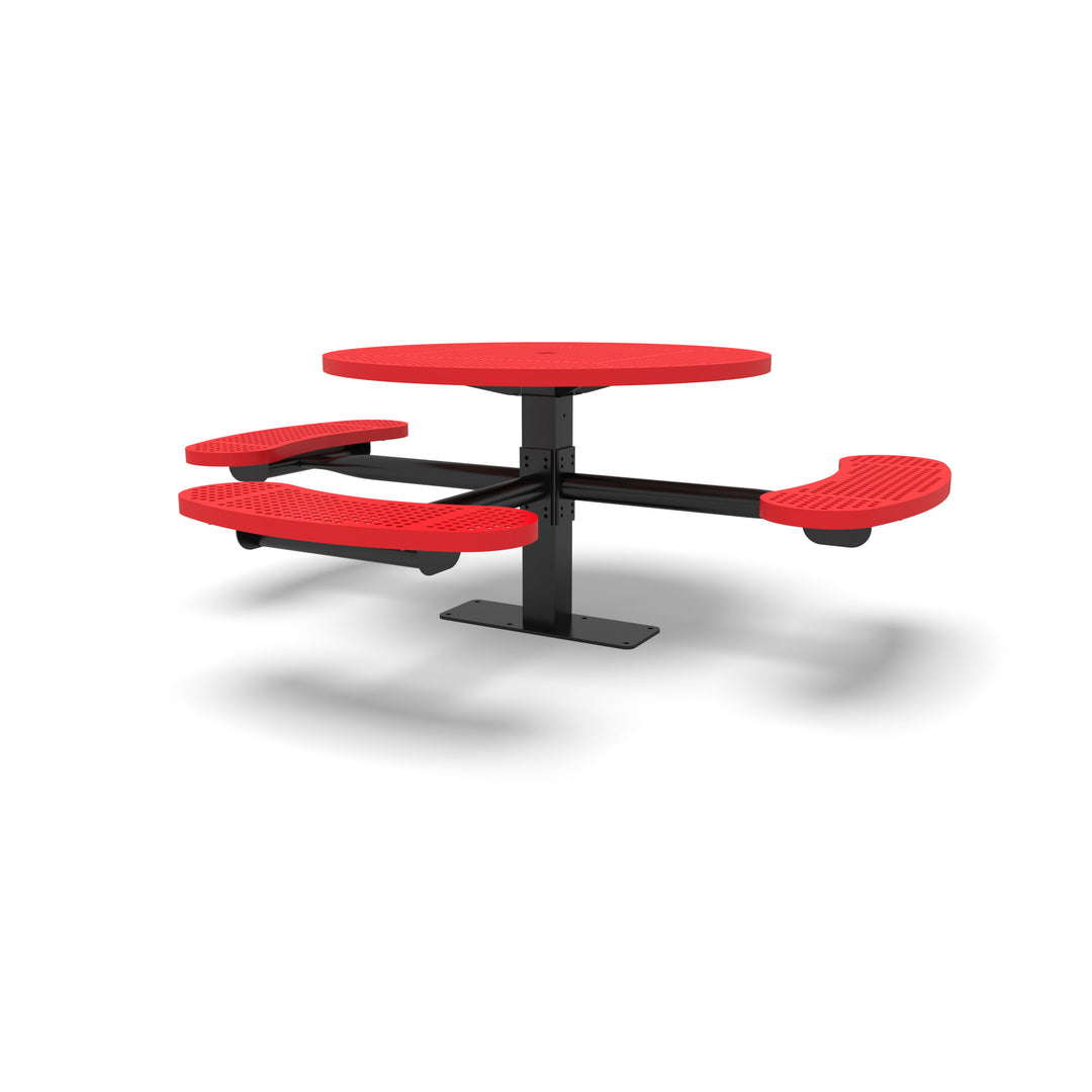 Mounted Signature Round Perforated ADA Table