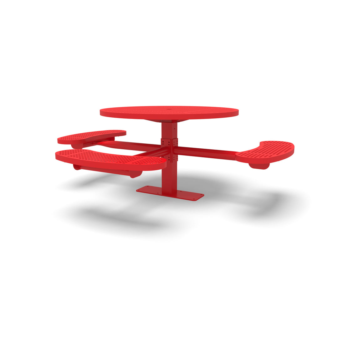 Mounted Signature Round Perforated ADA Table