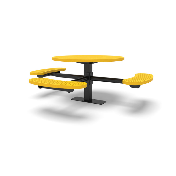 Mounted Signature Round Perforated ADA Table