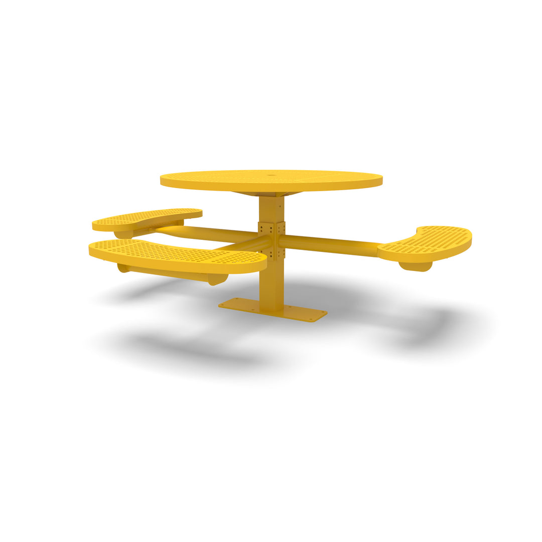 Mounted Signature Round Perforated ADA Table