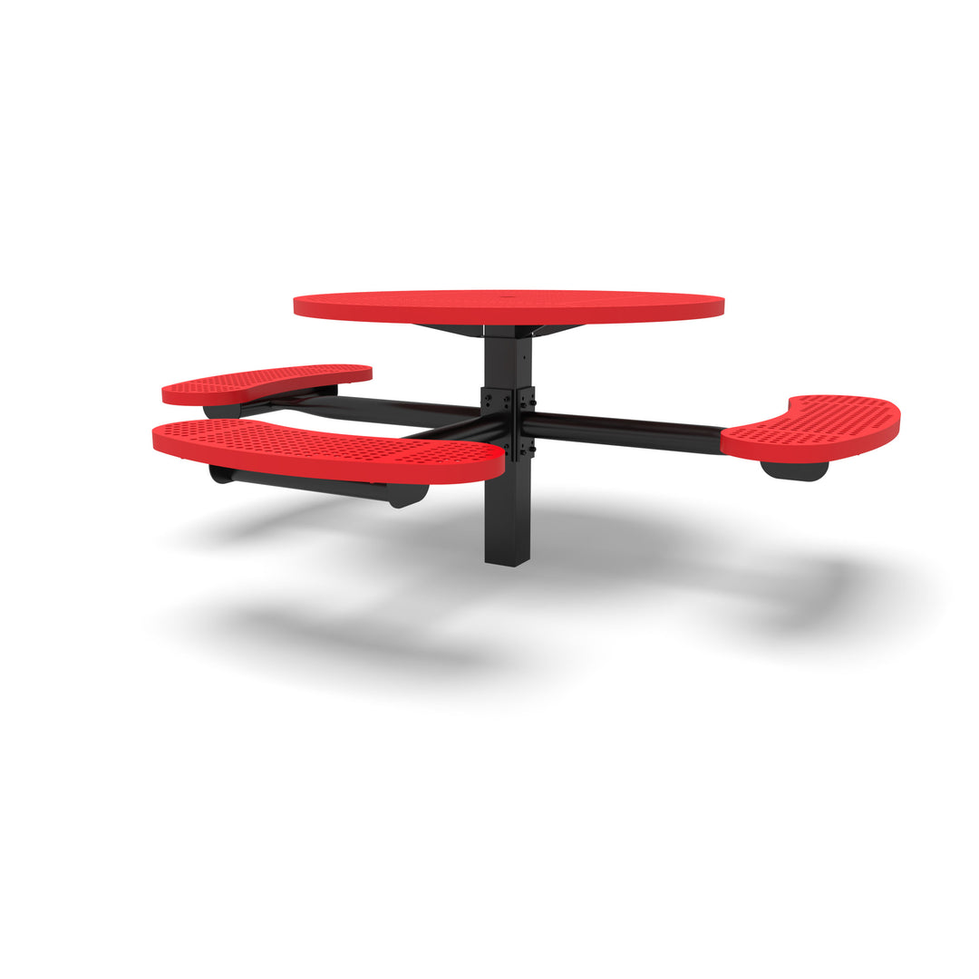 Inground Signature Round Perforated ADA Table