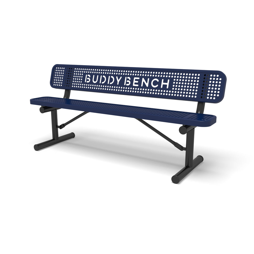 Portable Signature Perforated Buddy Bench