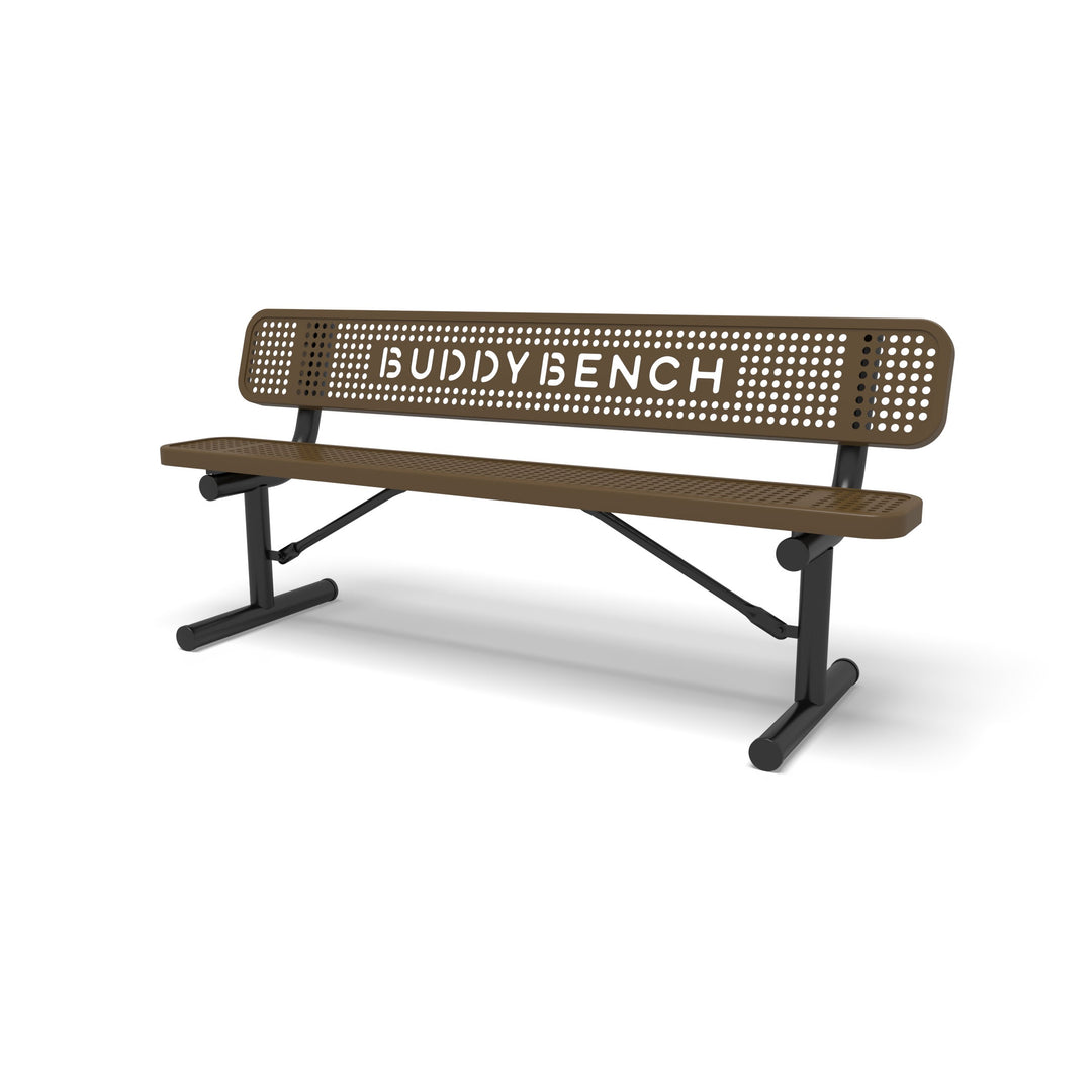 Portable Signature Perforated Buddy Bench
