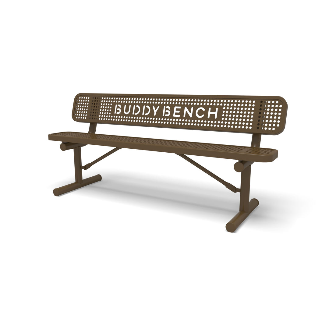 Portable Signature Perforated Buddy Bench