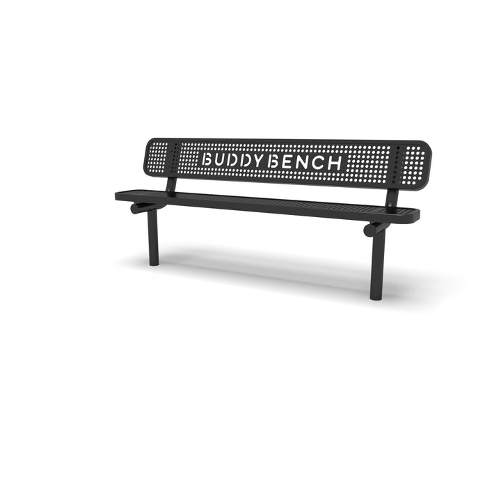 Inground Signature Perforated Buddy Bench