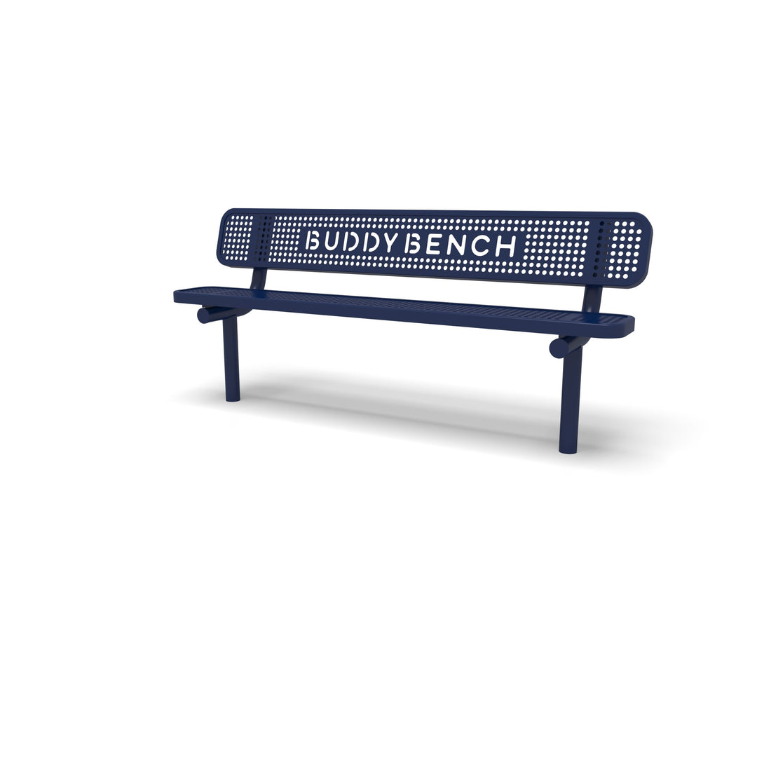 Inground Signature Perforated Buddy Bench