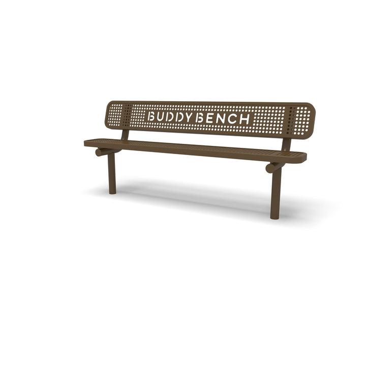 Inground Signature Perforated Buddy Bench