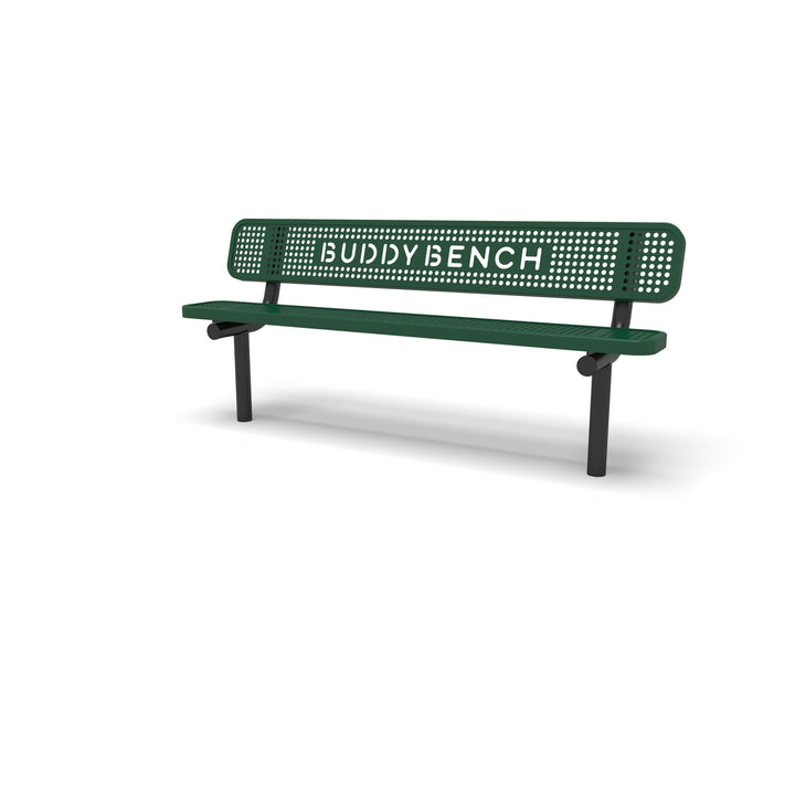 Inground Signature Perforated Buddy Bench
