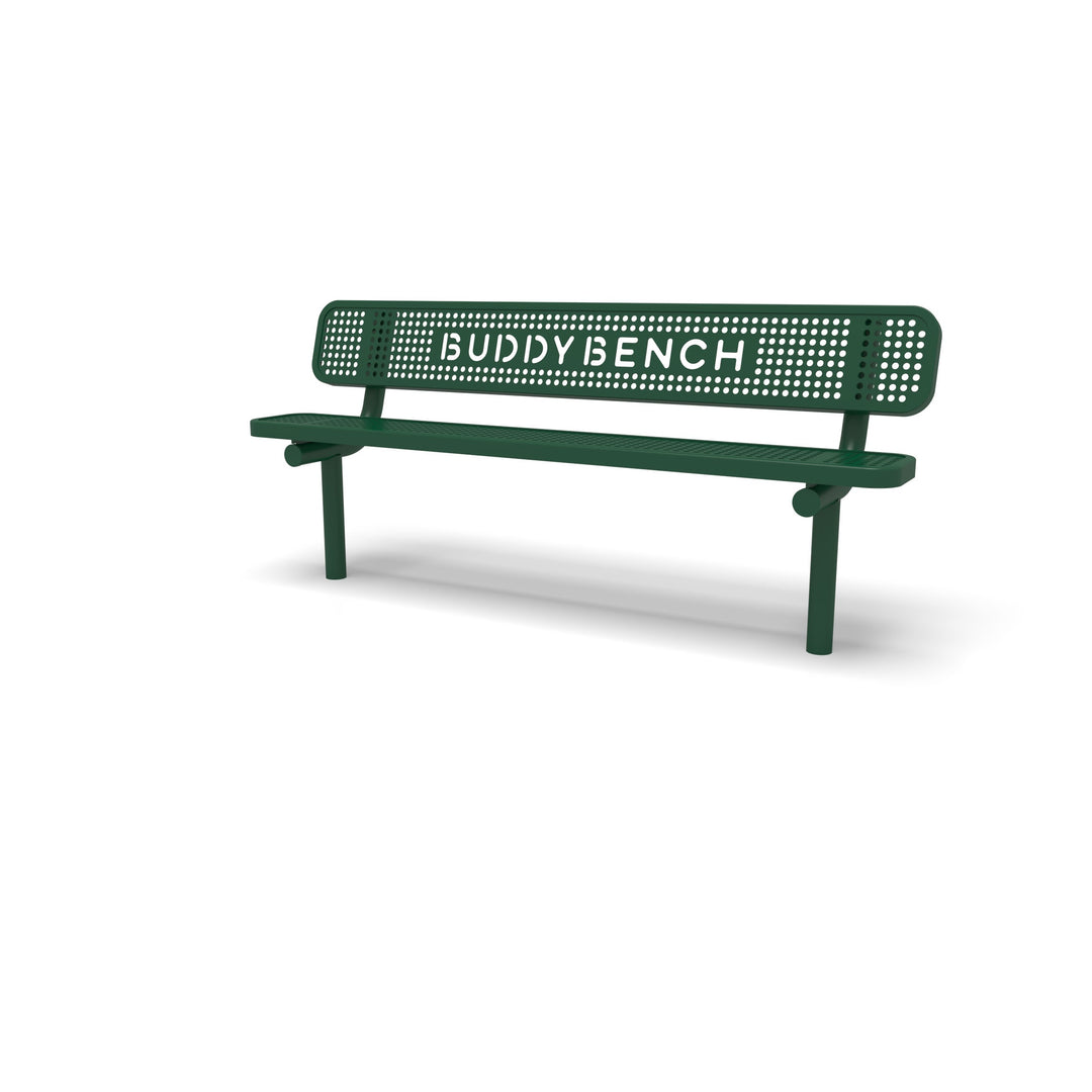 Inground Signature Perforated Buddy Bench