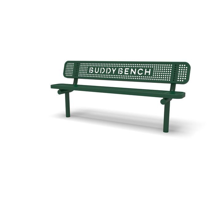 Inground Signature Perforated Buddy Bench