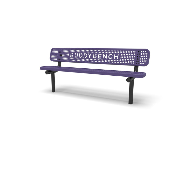 Inground Signature Perforated Buddy Bench