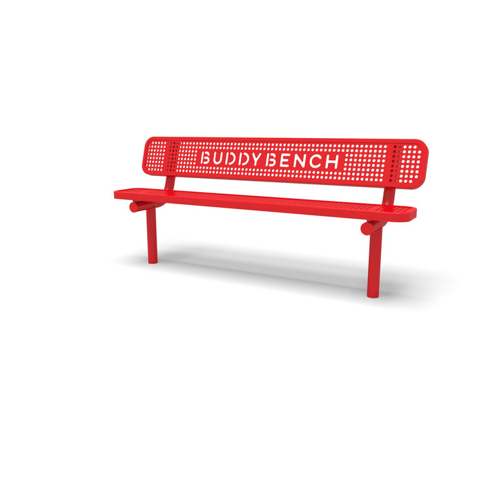 Inground Signature Perforated Buddy Bench