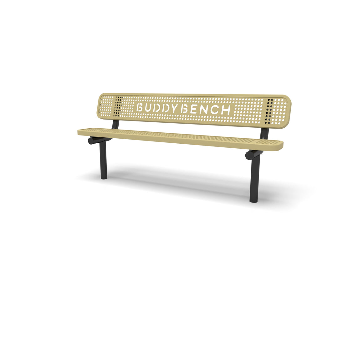Inground Signature Perforated Buddy Bench