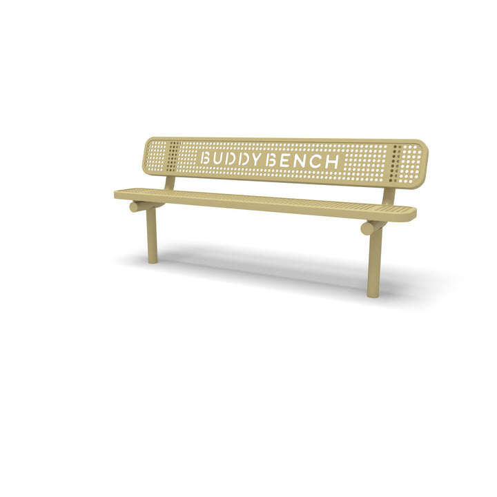 Inground Signature Perforated Buddy Bench