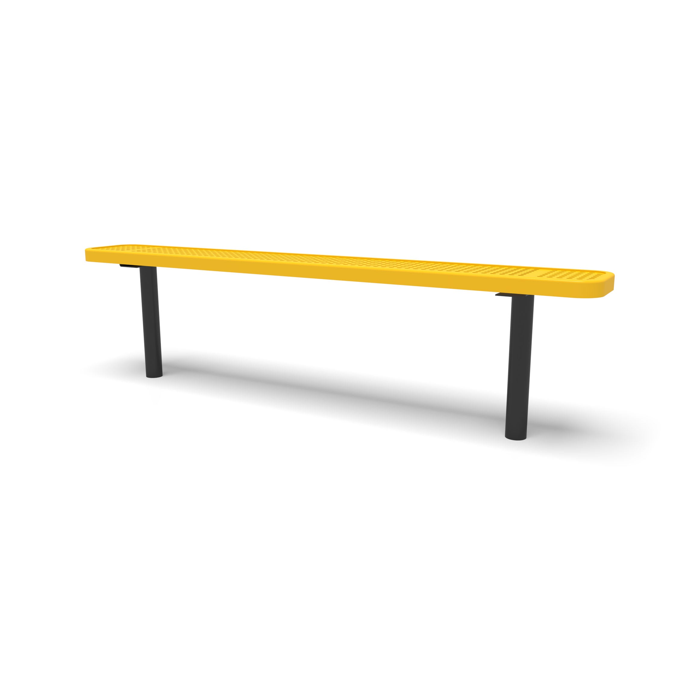 Inground Signature Perforated Flat Bench