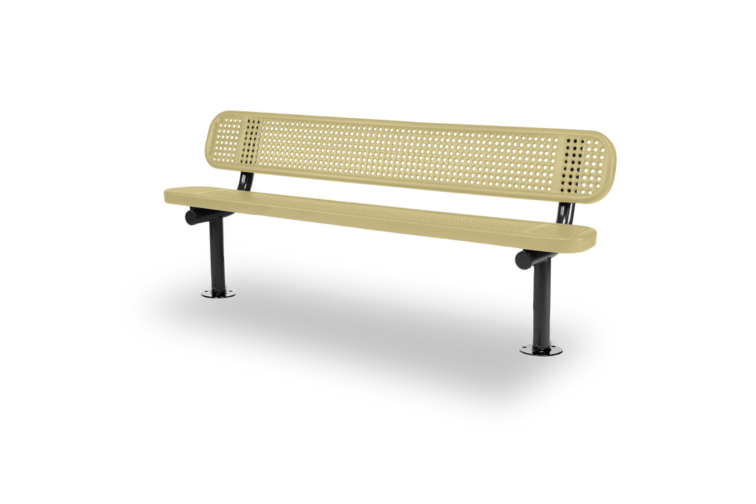 Mounted Signature Perforated Bench