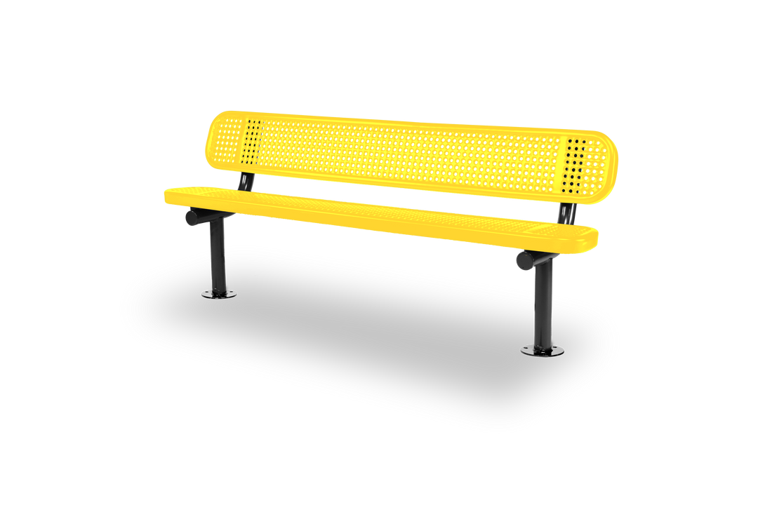Mounted Signature Perforated Bench