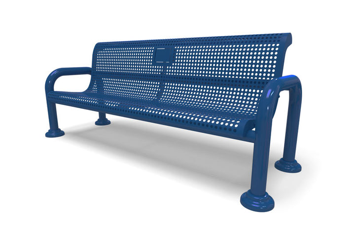 Contemporary Perforated Memorial Bench